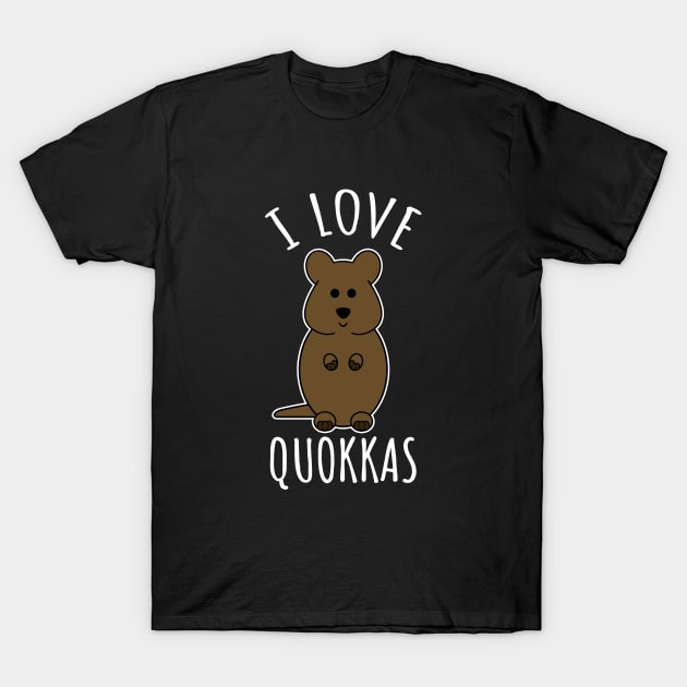 I Love Quokkas T-Shirt by LunaMay